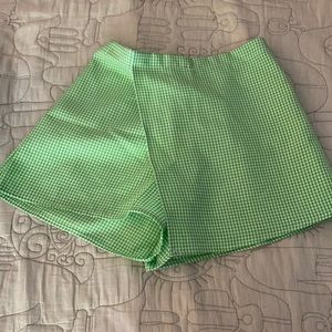 Green and white skort S